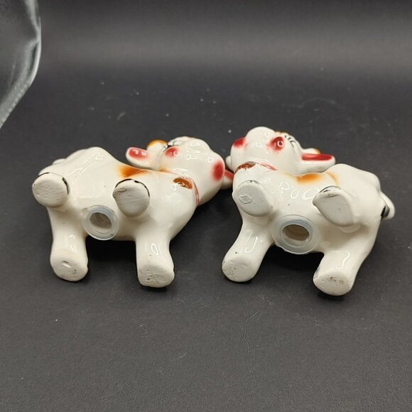 Vintage Porcelain Figure Set 3 Pieces Salt, and Pepper Spreader Milk Jug - Picture 10 of 11